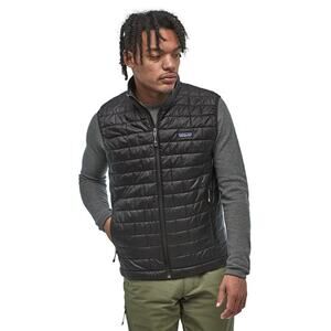 Patagonia Men’s Nano Puff Full Zip Vest Sleeveless in Black Size Large NWT